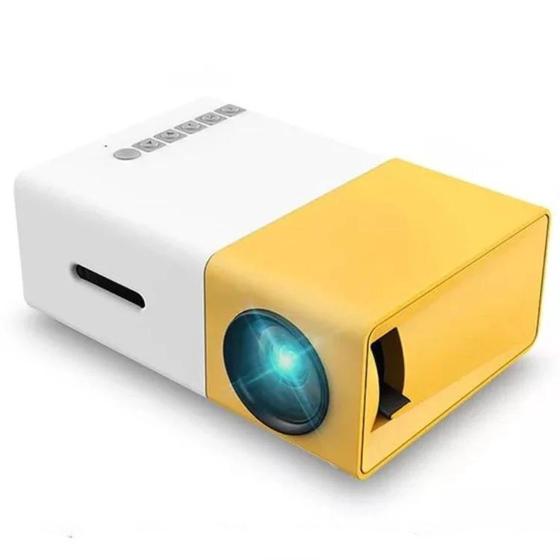 Projetor Portátil Mini YG300 Pro, Branco, 1600 Lumens, USB, HDMI - THR Imagem de Projetor Portátil Mini YG300 Pro, Branco, 1600 Lumens, USB, HDMI