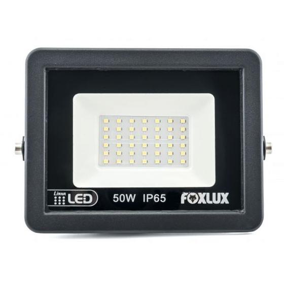 Imagem de Projetor refletor led aluminio 50w 6500k bivolt foxlux 38.22