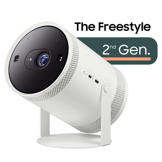 Imagem de Projetor Smart Samsung The Freestyle 2nd Gen. até 100 Polegadas, Samsung Gaming Hub - SP-LFF3CLMXXZD