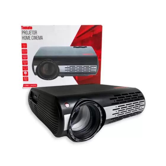 Projetor Tomate Home Cinema 4000 Lumens Preto MPR-2007 Menor preço em Projetor Tomate Home Cinema 4000 Lumens Preto MPR-2007
