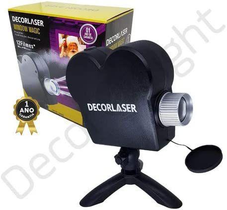 Imagem de Projetor Video Decorlaser Window Magic 12 Videos Natal Halow