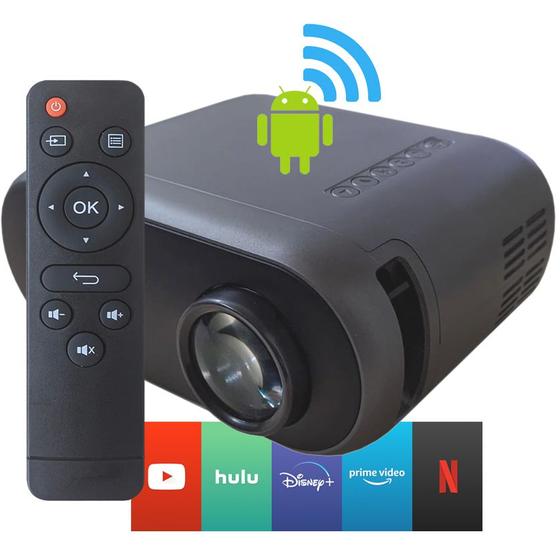 Projetor YG700 Com Sistema Android Wifi Full HD 1080p Youtube Netflix USB Controle Portátil Data Show Menor preço em Projetor YG700 Com Sistema Android Wifi Full HD 1080p Youtube Netflix USB Controle Portátil Data Show