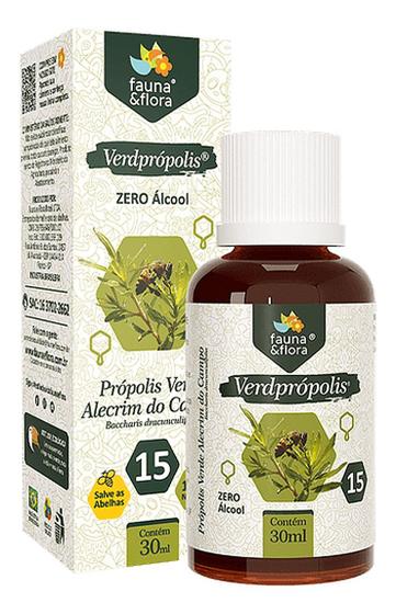 Imagem de Própolis Não Alcoólico 15% - Verdprópolis Fauna & Flora 30ml