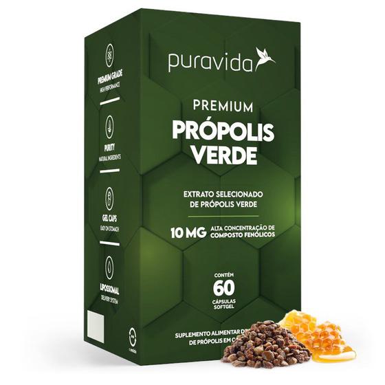 Imagem de Própolis Premium 60 Cápsulas Puravida - 60 capsulas