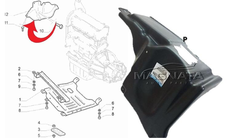 Imagem de Proteção Plástica Lateral Inferior Polia Motor Punto