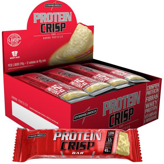 Protein Crisp Bar 12 barras Frutas Vermelhas - Integr Menor preço em Protein Crisp Bar 12 barras Frutas Vermelhas - Integr