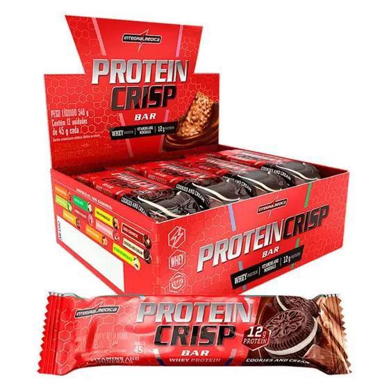 Imagem de Protein Crisp Bar Caixa 12 un Integralmedica - Barra de Proteina