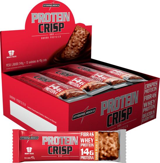 Protein Crisp Barra de proteína Caixa 12 unid Peanut Butter Menor preço em Protein Crisp Barra de proteína Caixa 12 unid Peanut Butter