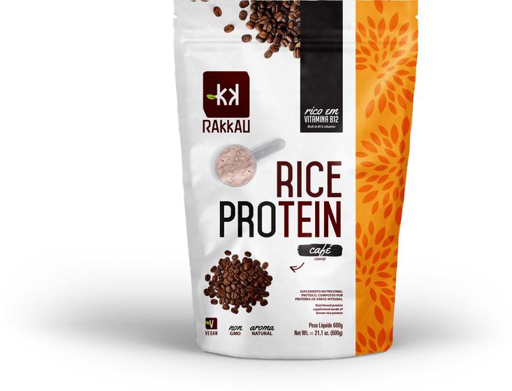 Imagem de Proteina arroz whey vegan rice protein café 600g Rakkau