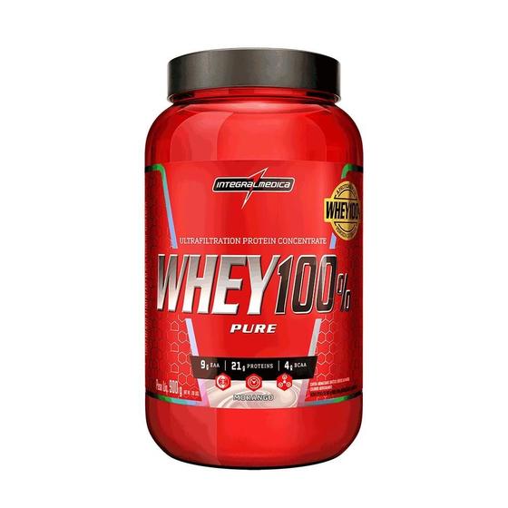 Imagem de Proteína Concentrada Integralmedica Whey 100% Pure Coco 900g Pote