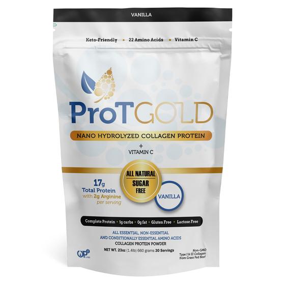 Imagem de Proteína de colágeno em pó ProT Gold 650 ml 17g de proteína