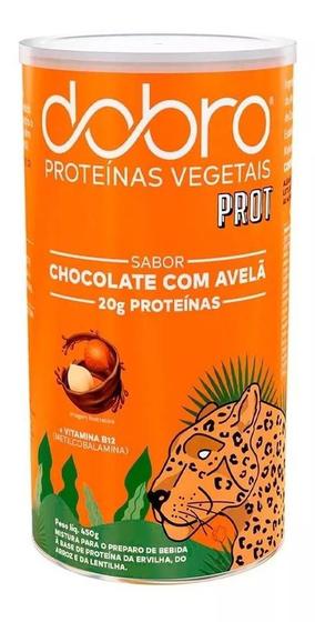 Imagem de Proteina Vegana Dobro Chocolate Com Avelã 450g