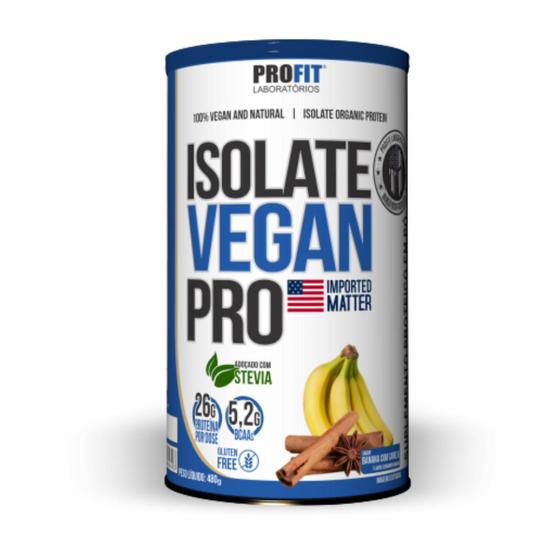 Imagem de Proteína Vegana Isolate Vegan Pro Profit Banana Com Canela 480g