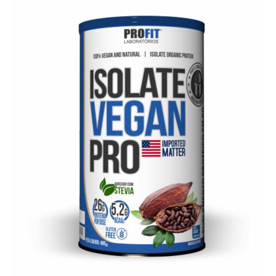 Imagem de Proteína Vegana Isolate Vegan Pro Profit Cacau 480g
