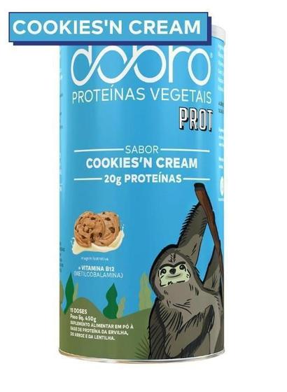 Imagem de Proteína Vegetal Cookies Cream Sem Glúten 450G - Dobro