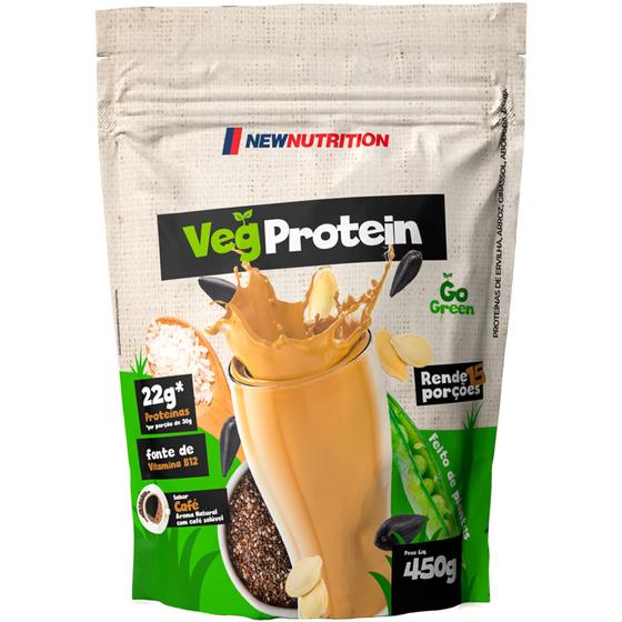 Imagem de Proteína Vegetal VegProtein 450g Café NewNutrition