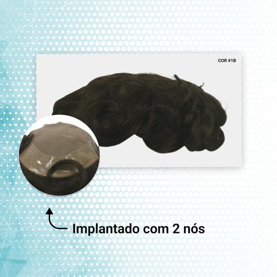 Imagem de Protese capilar hibrida dm - micropele + tela lace (18x25)