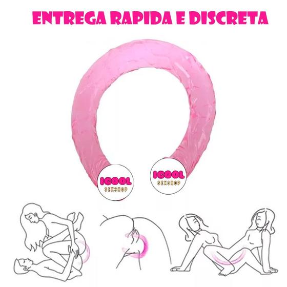 Imagem de Protése Peniana Dupla de Silicone 34cm Pênis Duplo sexshop