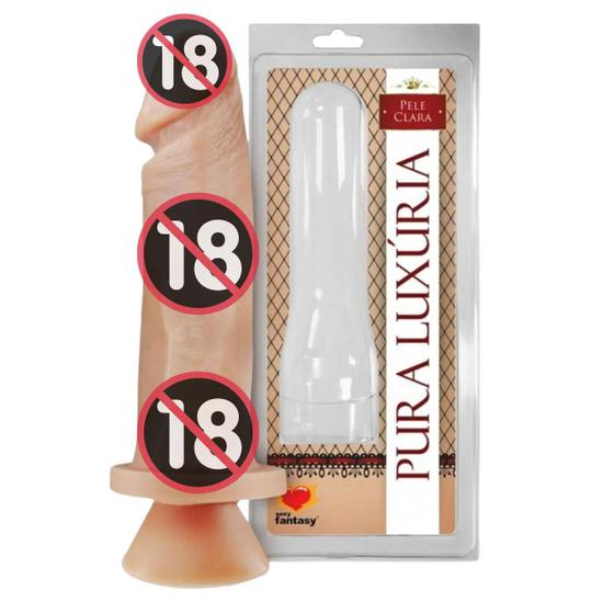 Imagem de Protese Peniana Pinto de Borracha 17,5 X 4,4 Cm Com Ventosa Ponto G Sexy Fanatsy Sex Shop