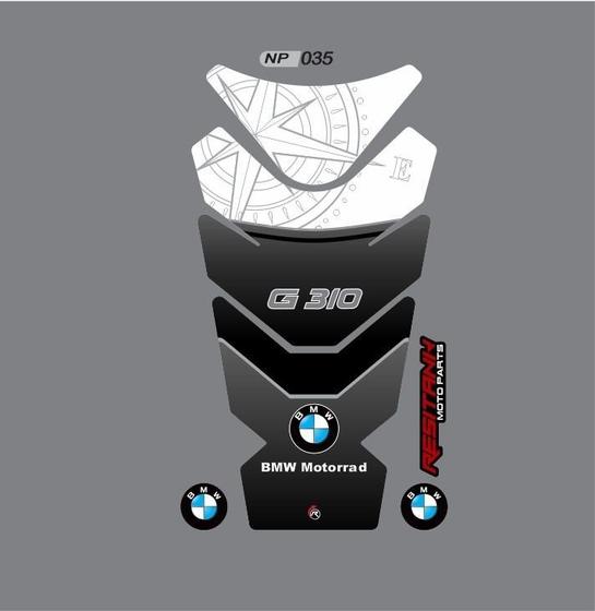 Tankpad Für BMW F 650 GS - 3D Kunstharz Schutz Gelb