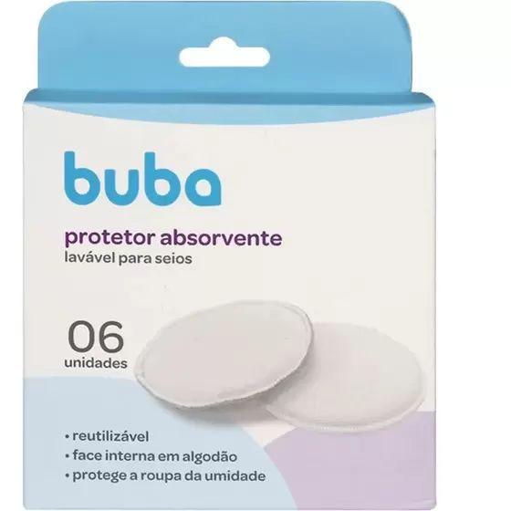 Imagem de Protetor absorvente lavavel para seios 6/unidades buba baby