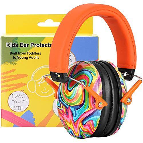 Imagem de Protetor auditivo infantil com banda ajustável, NRR 25dB e design atrativo de pirulito