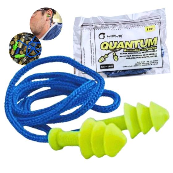 Imagem de Protetor auricular tipo plug quantum saco 17db libus