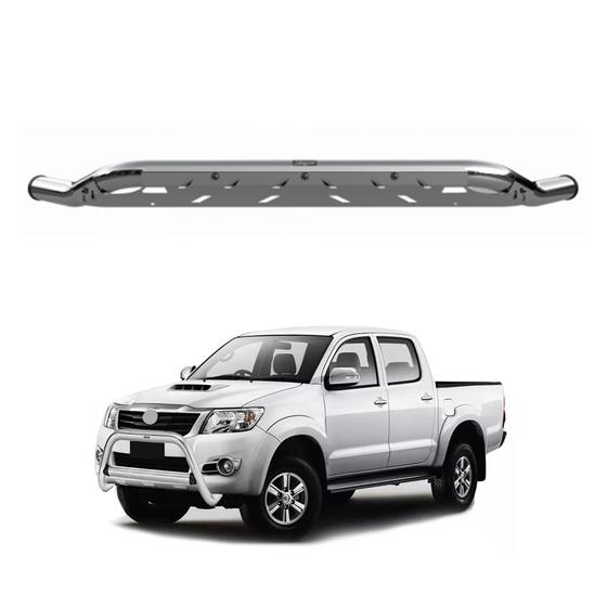 Imagem de Protetor Baixo Hilux 2011 2012 2013 2014 2015 Cromado