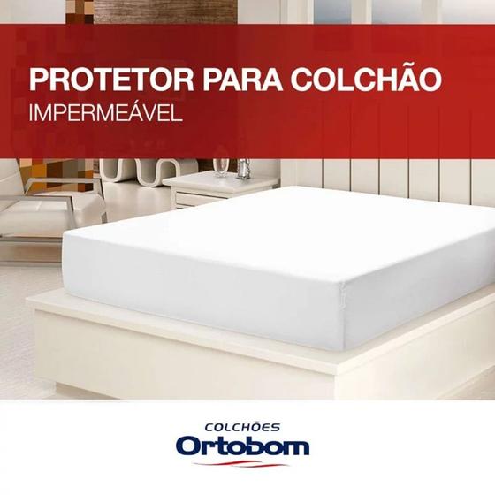 Imagem de Protetor capa de colchao ipermeavel ortobom casal 140x190