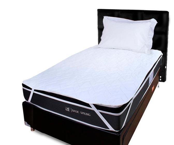 Protetor Capa Para Colchão Solteiro 78x188 Impermeável 100% Algodão - BF Colchões Menor preço em Protetor Capa Para Colchão Solteiro 78x188 Impermeável 100% Algodão - BF Colchões