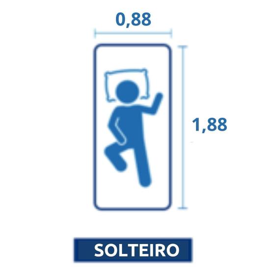 Imagem de Protetor Colchão Impermeável Elástico - Capa Solteiro