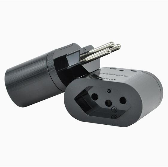 Protetor Contra Surtos Elétricos Clamper Pocket 3 Pinos, Monopolar, Bivolt, Preto - 10201 Menor preço em Protetor Contra Surtos Elétricos Clamper Pocket 3 Pinos, Monopolar, Bivolt, Preto - 10201