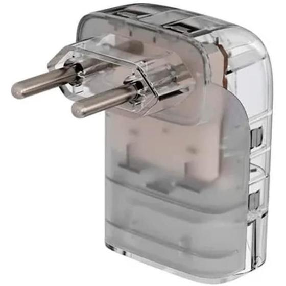 Protetor Contra Surtos Elétricos Clamper Pocket Fit 2 Pinos, Monopolar, 20A, Bivolt, Transparente - 15414 Menor preço em Protetor Contra Surtos Elétricos Clamper Pocket Fit 2 Pinos, Monopolar, 20A, Bivolt, Transparente - 15414