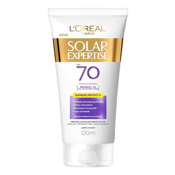 Protetor Corporal L'Oreal Paris Solar Expertise Supreme Protect 4 FPS 70 120ml Menor preço em Protetor Corporal L'Oreal Paris Solar Expertise Supreme Protect 4 FPS 70 120ml