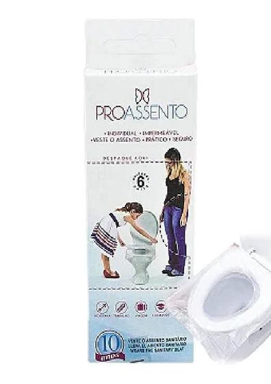 Imagem de Protetor de Assento Sanitario Descartável com 6 Unidade Proassento