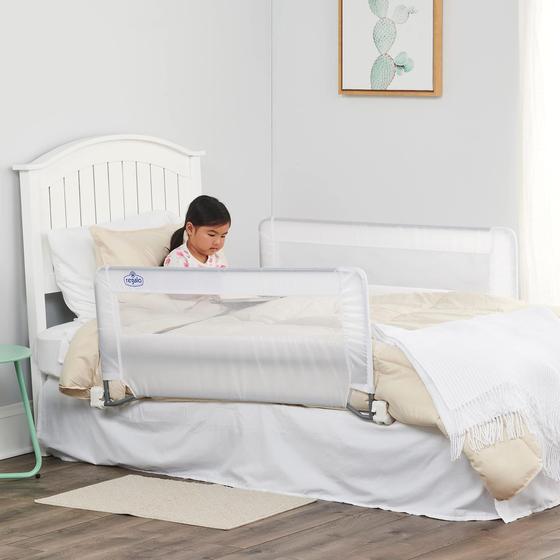 Imagem de Protetor de Cama Infantil com Barra de Segurança - Dupla Face - Pacote com 2