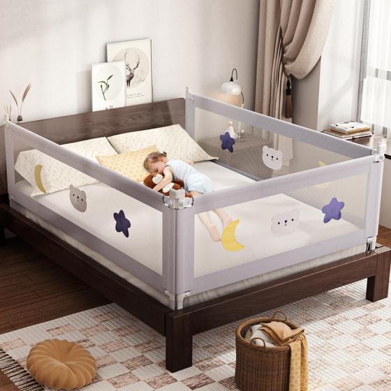 Imagem de Protetor de Cama Infantil Omzer com Trava Dupla - Pacote com 3 Unidades