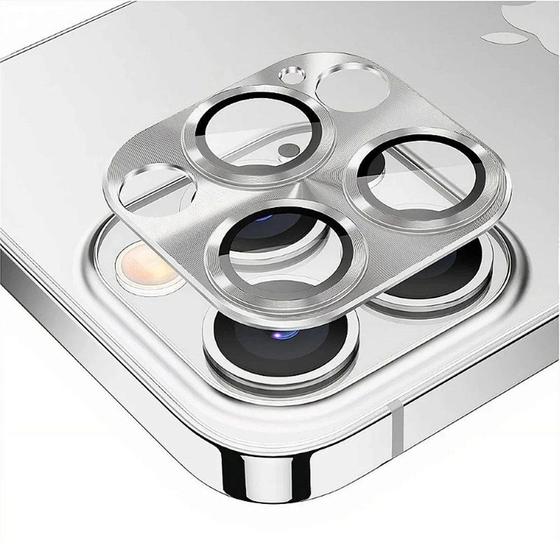 Imagem de Protetor de câmera p/ iPhone 14ProMax-alumínio-Prata-Gshield