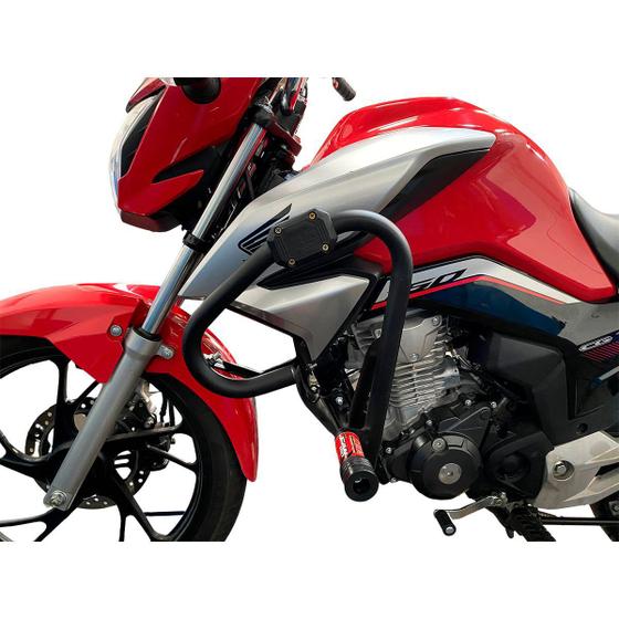 Imagem de Protetor de Carenagem e Motor Moto Cg 160 Fan 160 ano 2022 2023 em diante Protetor de pernas Honda