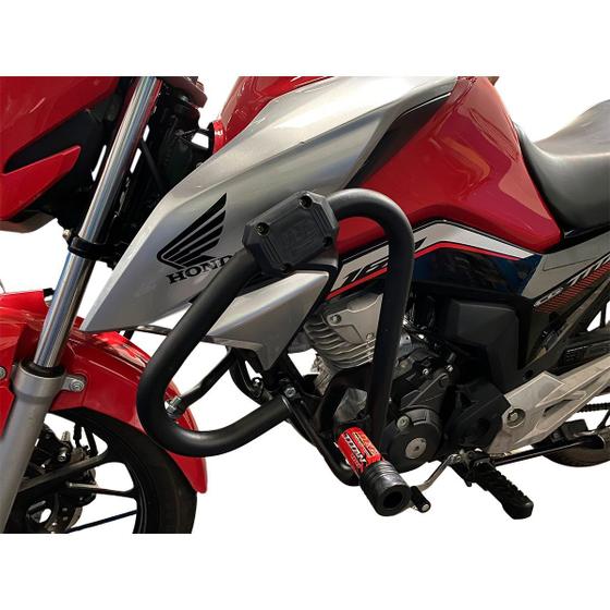 Imagem de Protetor de Carenagem e Motor Moto Cg 160 Titan 160 ano 2022 2023 em diante Protetor de pernas Honda