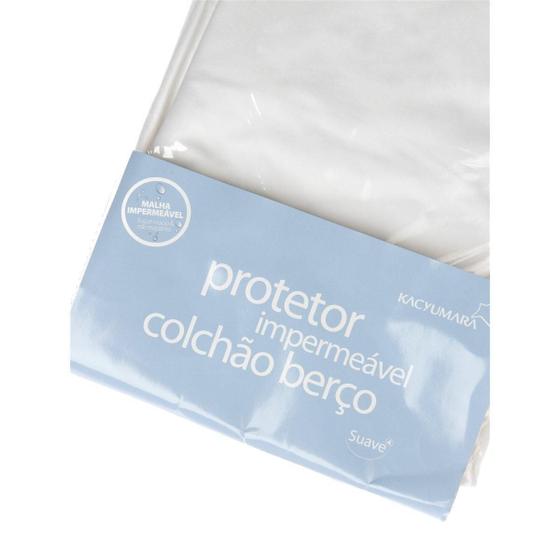 Imagem de Protetor De Colchão Impermeável Malha Berço - Branco