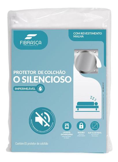 Imagem de Protetor De Colchão Impermeável Silencioso Fibrasca Casal