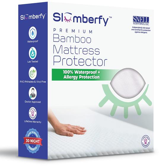 Imagem de Protetor de colchão impermeável Slumberfy Hypoallergenic