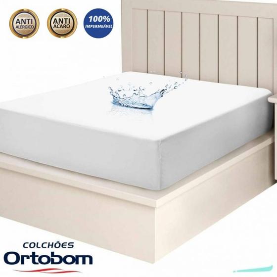 Imagem de Protetor De Colchão King Size Impermeável Ortobom Com Elástico Lavável Como Lençol Ótima Qualidade Original