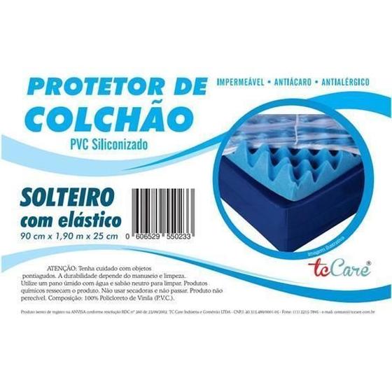Imagem de Protetor De Colchão Pvc Siliconizado - Solteiro Com Elástico