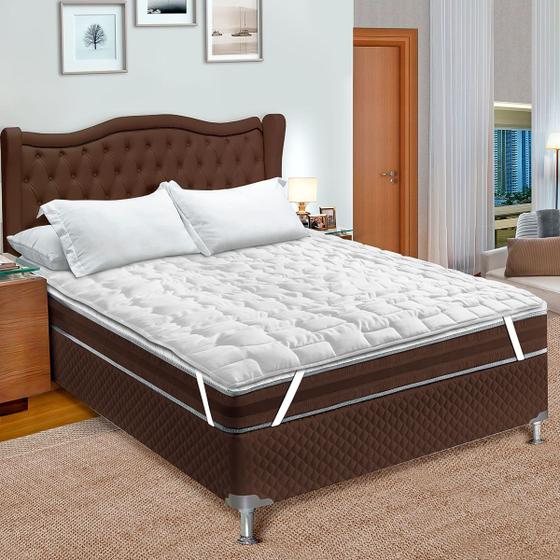 Protetor De Colchão Solteiro Pillow Top Trevalla Ultra Conforto Poliéster Menor preço em Protetor De Colchão Solteiro Pillow Top Trevalla Ultra Conforto Poliéster