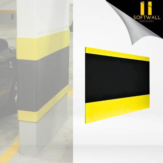 Imagem de Protetor de colunas e paredes em garagens e estacionamentos/mantas autoadesivas 100x100 cm