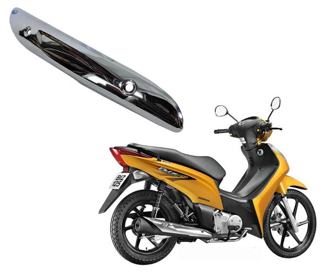 Imagem de Protetor De Escapamento Latinha Honda Biz 125 De 2011 A 2015