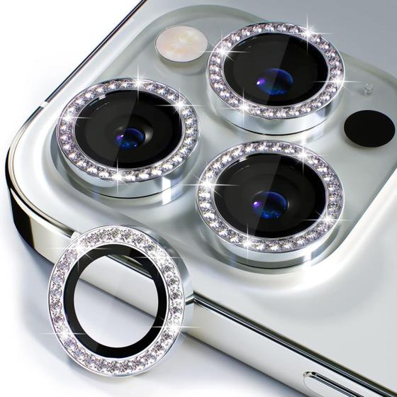 Imagem de Protetor de Lentes para Câmeras Compatível com iPhone 15 Normal 15 Plus 15 Pro e 15 Pro Max