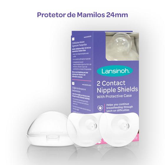 Imagem de Protetor de Mamilos 24mm Lansinoh com 2 unidades